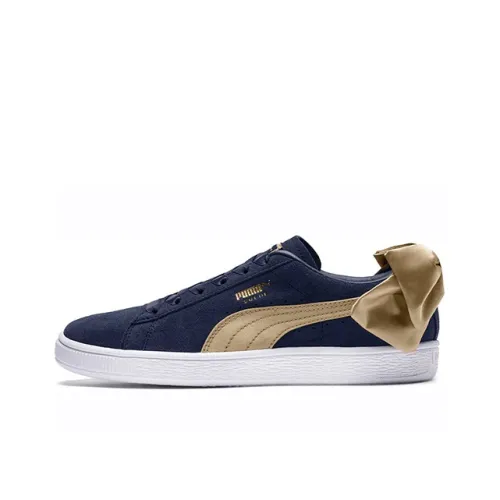 PUMA Suede Bow Varsity Peacoat Women's