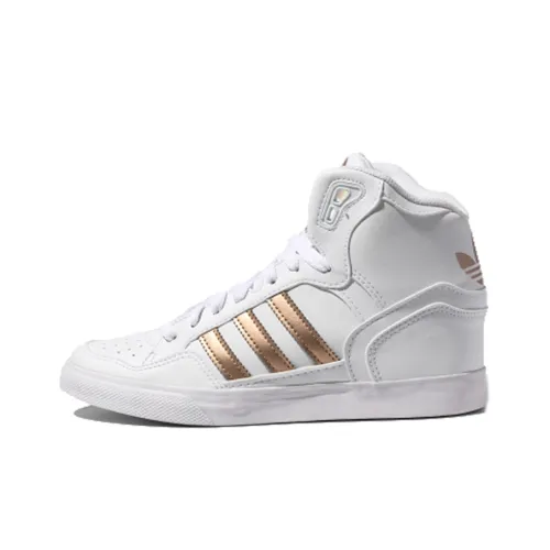 Adidas Originals Extaball Up Skateboard Shoes Women's High-Top White/Copper