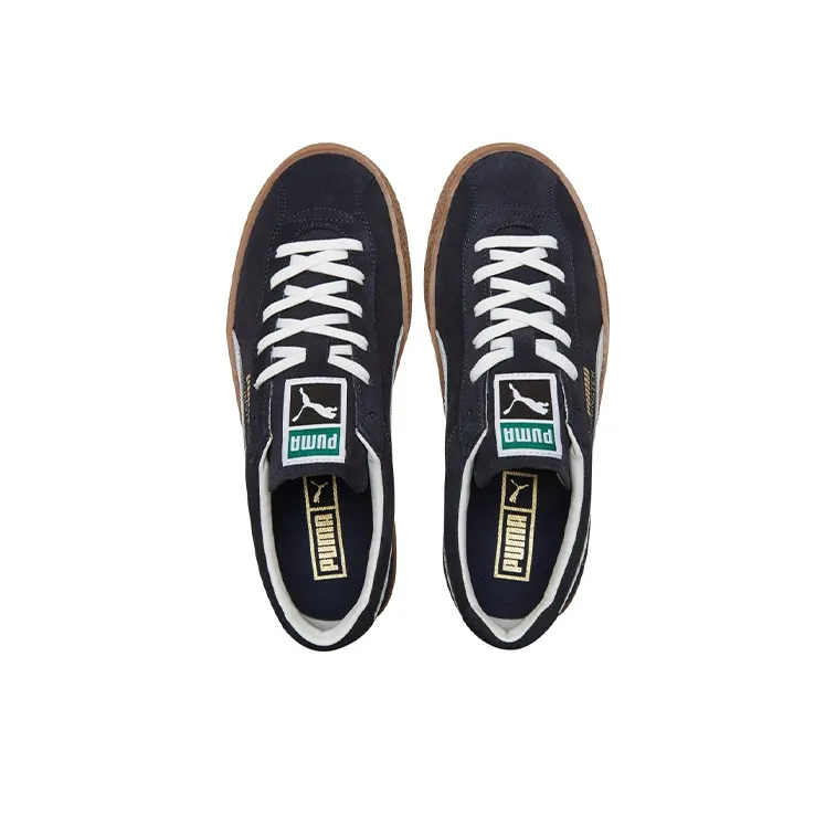 PUMA Muenster Og Muenster Og Low Top Skateboard Shoes Unisex Marine Blue-3