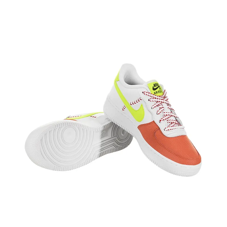 Nike Air Force 1 LV8 SPRB Slip Resistant Cushioning Wear Resistant Low Top Skateboard Shoes GS White Orange Green-4