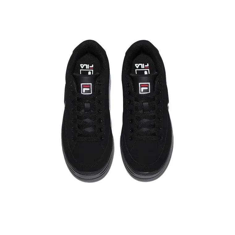 FILA Funky Tennis Anti Slip And Wear Resistant Breathable Low Top Skateboard Shoes Unisex Black Korean Style-2