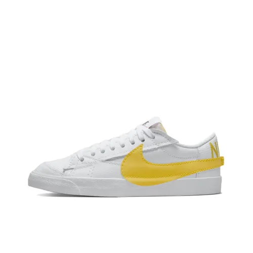 Nike Blazer Skateboard Shoes Men Low-Top White/Yellow