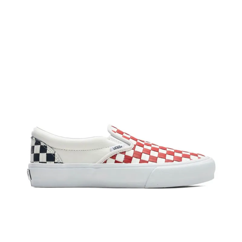 Vans Classic Slip On Vlt Lx 'Leather Woven Red'-1