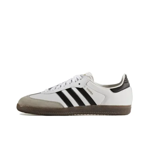 Adidas Originals SAMBA OG Skateboard Shoes Women's Low-Top White/Black/Grey