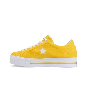 Converse One Star Platform Ox MadeMe Vibrant Yellow Women's