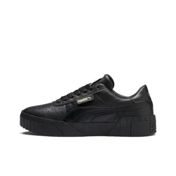 PUMA Cali Thick Sole Low Tops Casual Skateboarding Shoes Black Women's