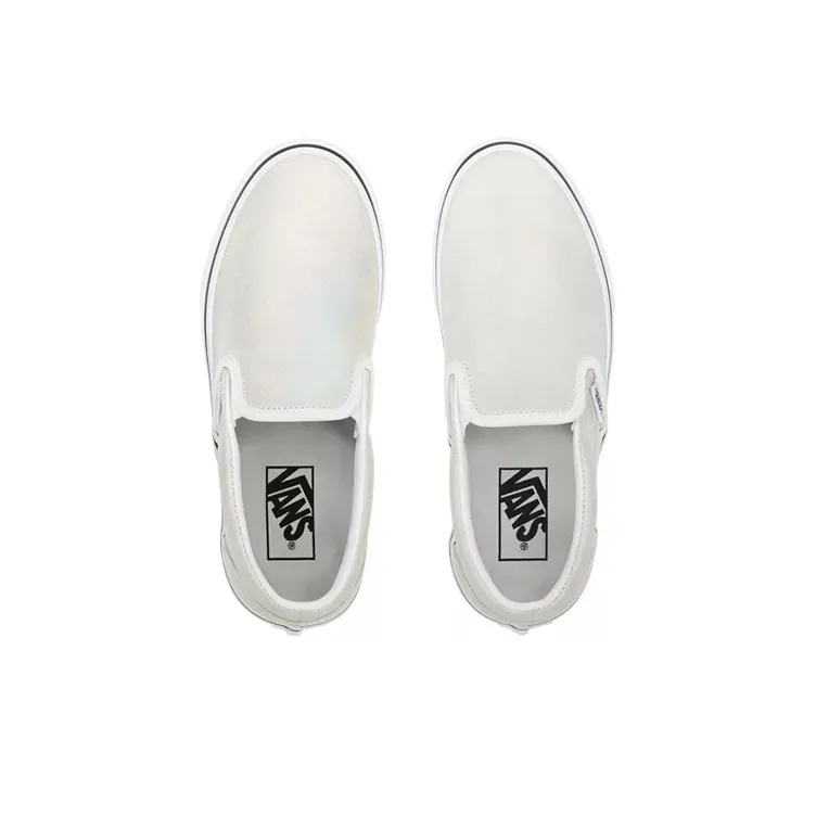 Vans Prism Suede Classic Slip On White/Sliver Silver-3