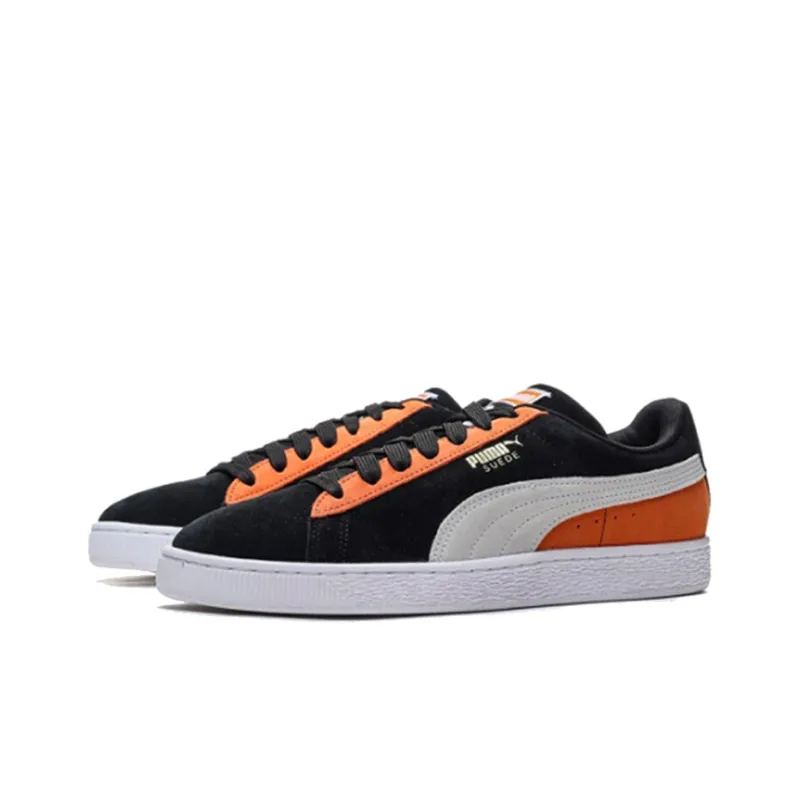 Puma Suede Black Orange-2