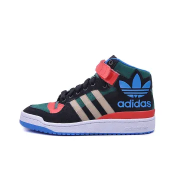 Adidas Originals FORUM Mid Rs Xl Abrasion Resistant High Top Skateboard Shoes Unisex Green Black Red