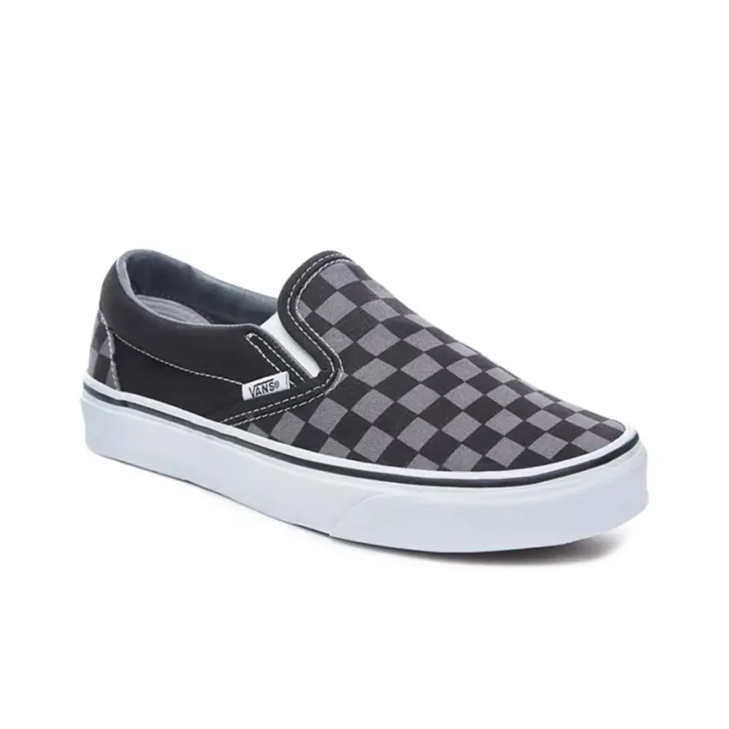Vans Classic Slip On Checkerboard Black Grey-2