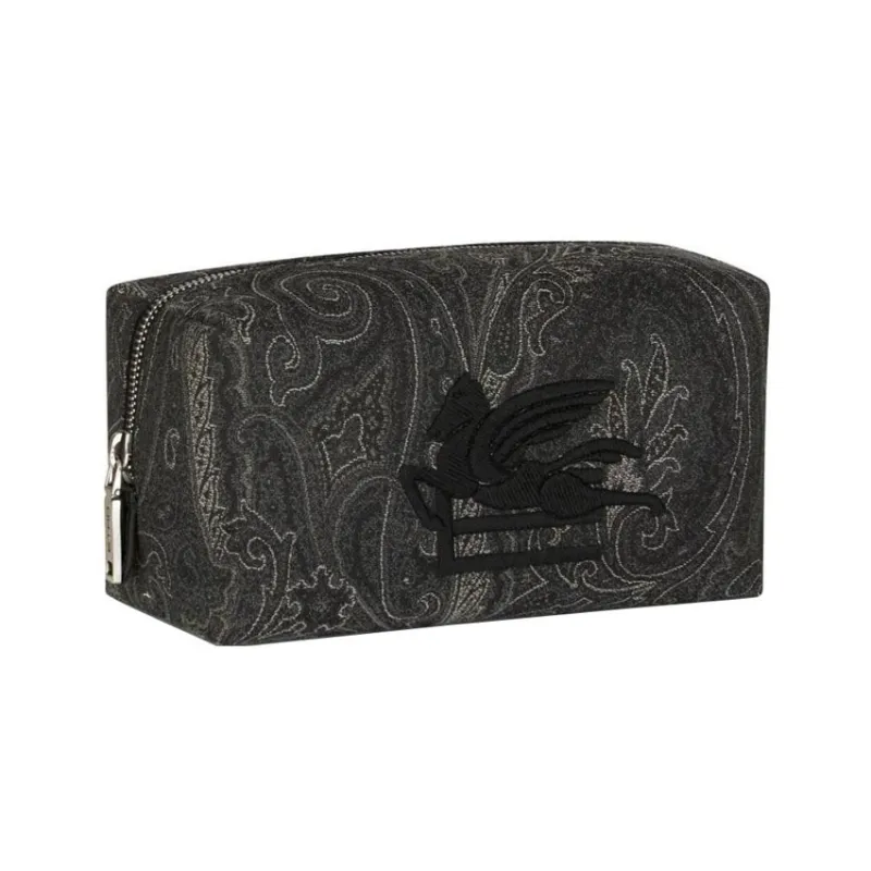 ETRO Cotton Storage Bag Women's Black-1