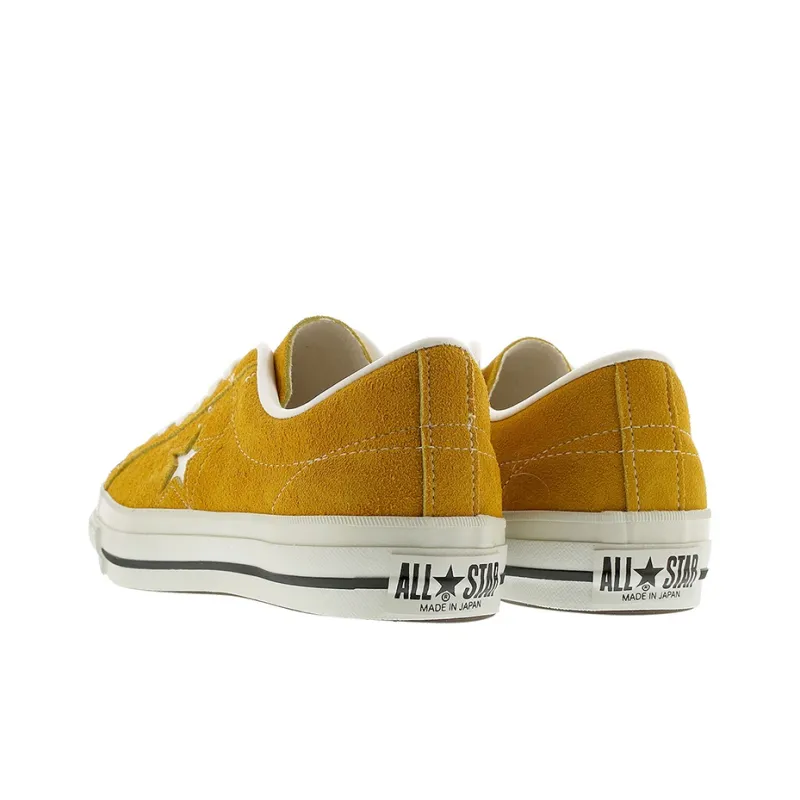 Converse One Star J Suede Low Running Shoes Yellow/White Women's-2