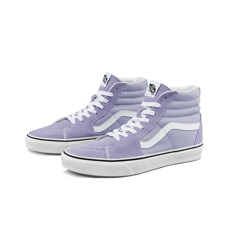 Vans Unisex SK8 Hi High Top Sneakers Purple Light Purple-1