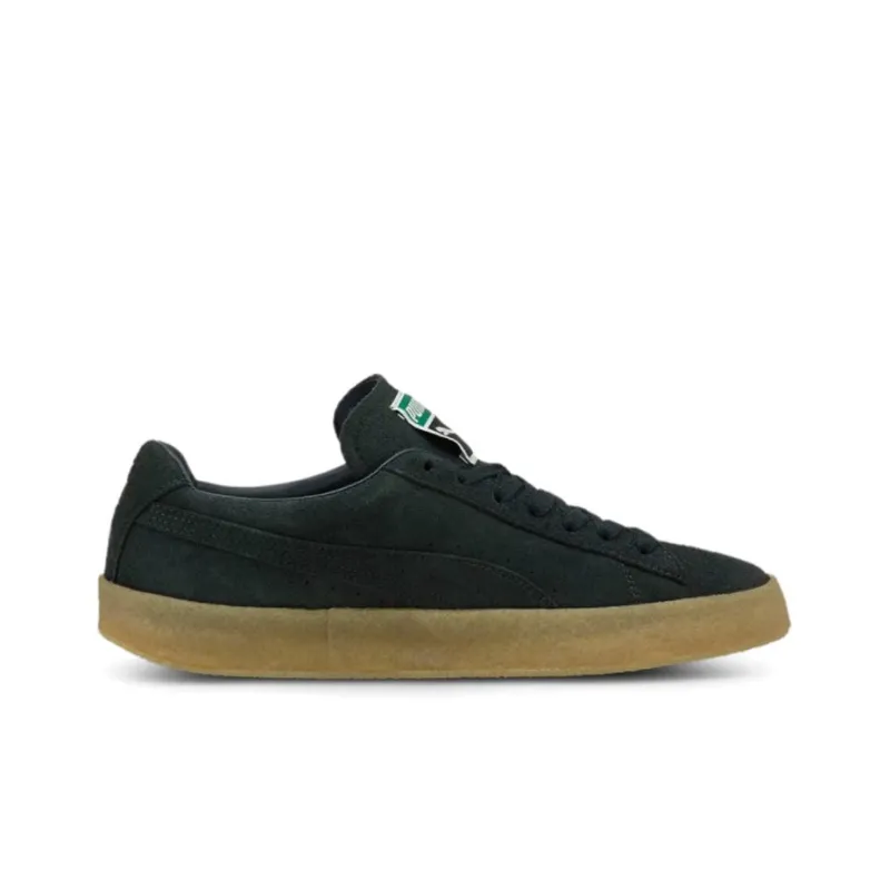 PUMA Suede Crepe Slip-Resistant Low-Top Skateboard Shoes Unisex Black-1