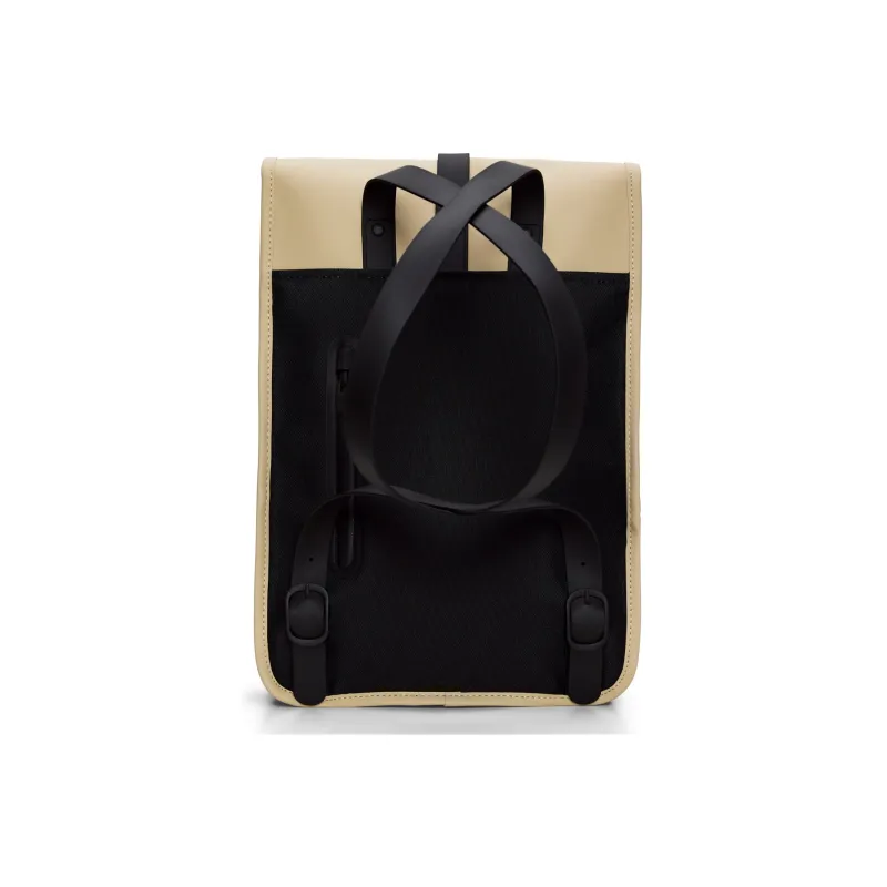 Rains Polyurethane And Polyester Blend Laptop Backpack Mini Unisex Black-28