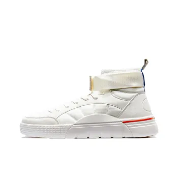 XTEP Coverage Slip Resistant High Top Skateboard Shoes Men's White