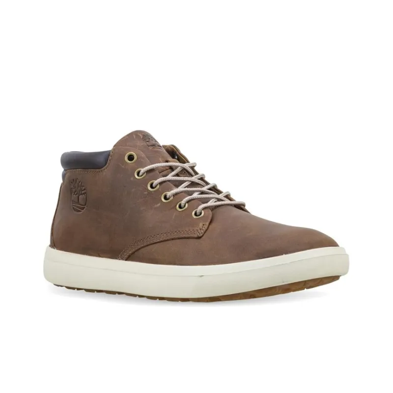 Timberland Ashwood Skateboard Shoes Men Mid-Top Brown-2