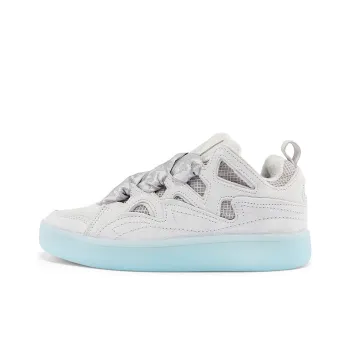 Kappa Fatty Puffy Shoes Slip Resistant Low Top Skateboard Shoes Unisex Light Gray