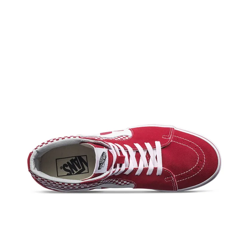 Vans SK8 Hi Red Mix Checker-3