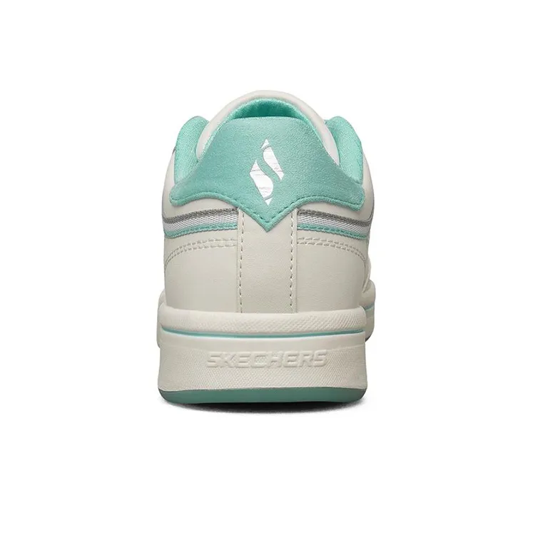 Skechers Downtown Low TopSneakers White/Green Women's-3