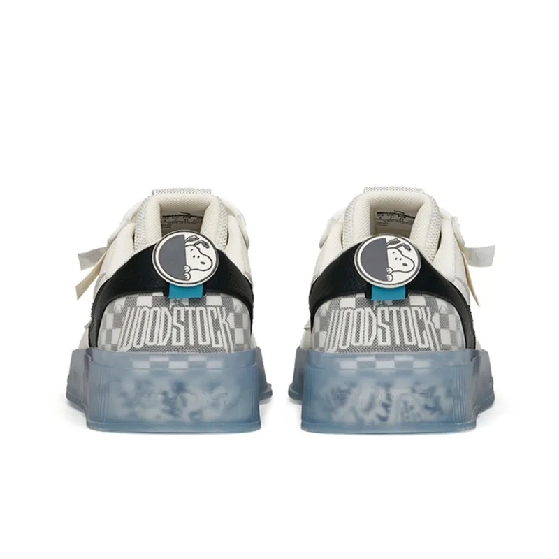 ANTA X Snoopy Skateboarding Shoes 'White Black Blue'-3