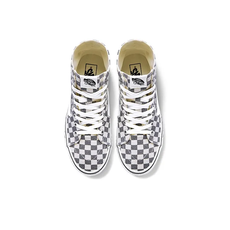 Vans Sk8 Hi Tapered Washed Asphalt True White Checkerboard-3