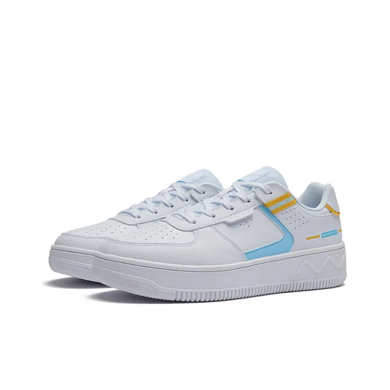 361° BOUND Technology Low Top Skateboard Shoes Women's White Yellow-1