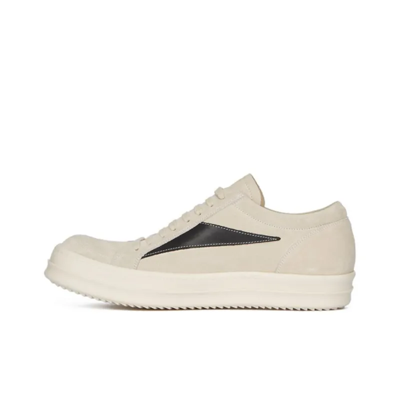 RICK OWENS/RO Rick Owens FW23 LUXOR Series Low Top Skateboard Shoes Men's Milk White-0