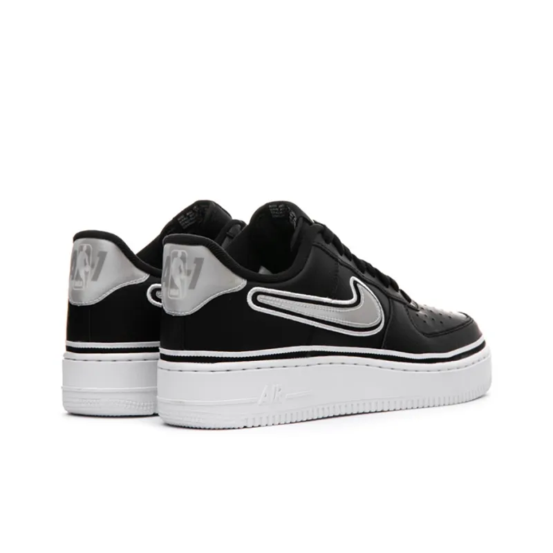 Nike Air Force 1 Low Sport Nba Black White-3