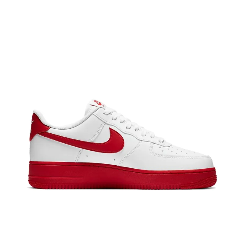 Nike Air Force 1 Low White Red Midsole-1