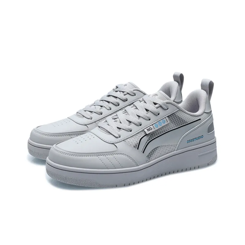 LiNing NO.258 Low Top Skateboard Shoes Unisex Microcrystalline Gray-2