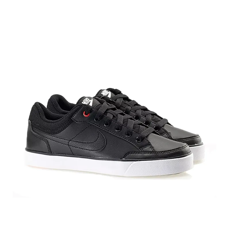Nike Capri 3 Ltr Leather 'Black White' Gs-2