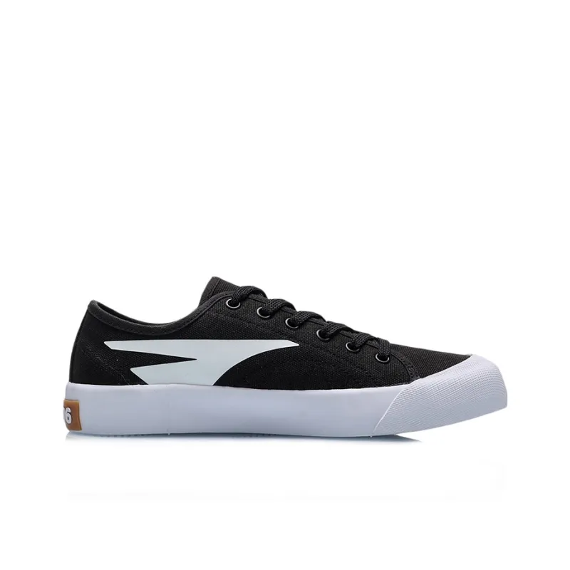 LINING Skateboard Shoes Women's Low-Top Black/White-1