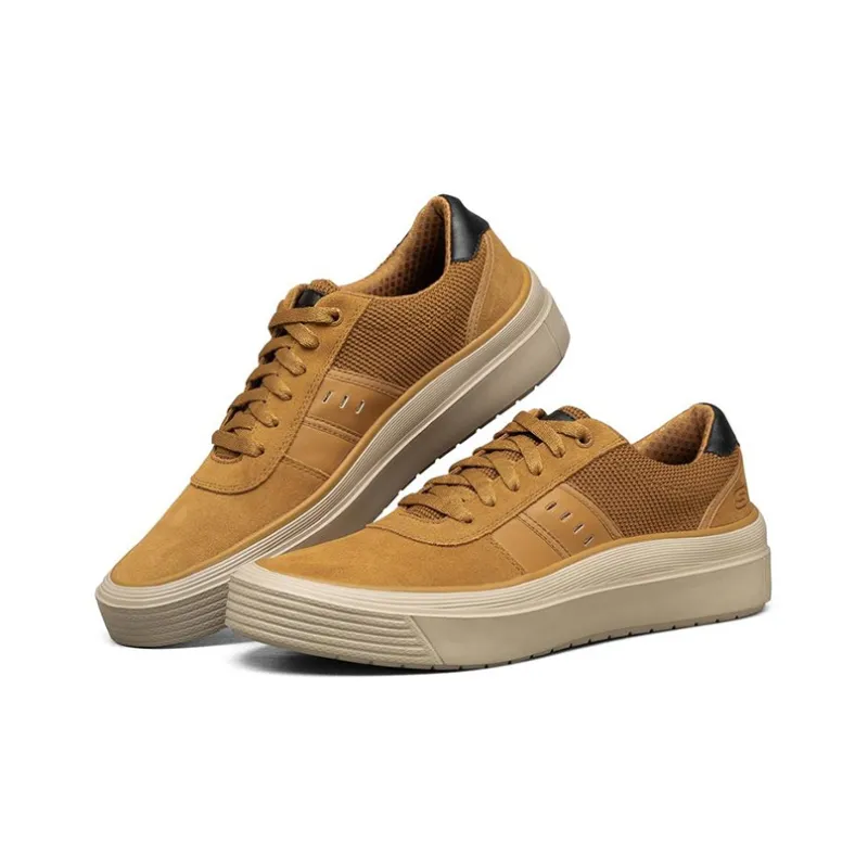 Skechers Skateboard Shoes Men Low-Top Tan-2