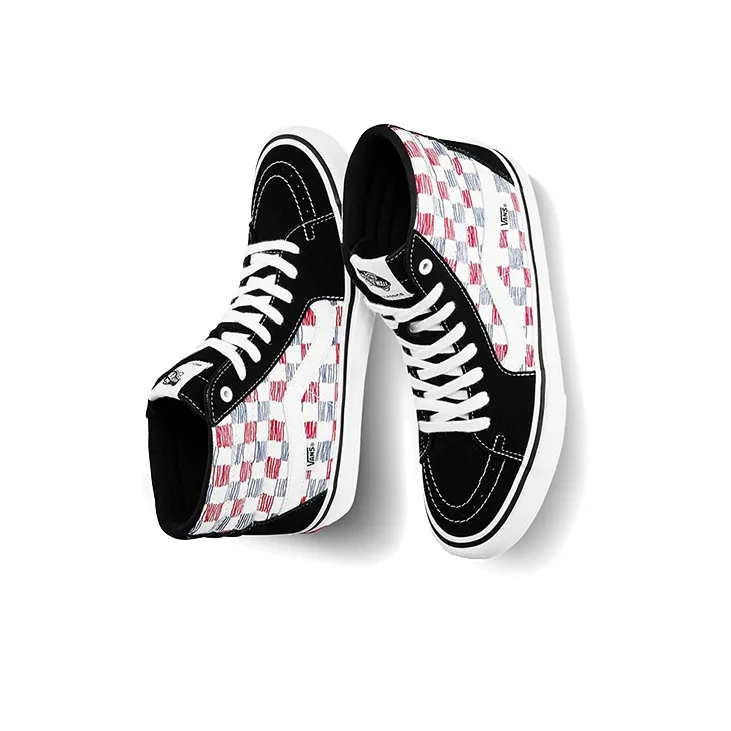 Sk8 Vans Hi Pro 'Sketch Checkerboard'-4