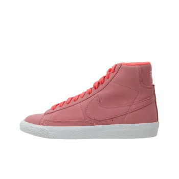 Nike Blazer '77 Cushioned Wear-Resistant Lightweight Mid-Top Skateboard Shoes GS Pink