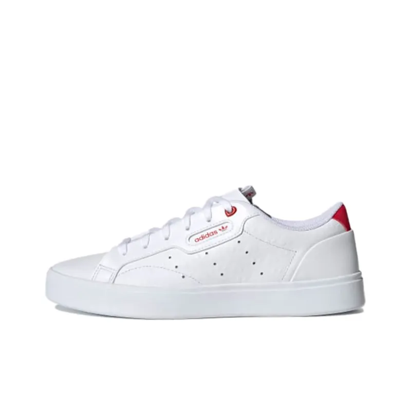 Adidas Women's Sleek 'Heart Embossed White Scarlet' Women's-0