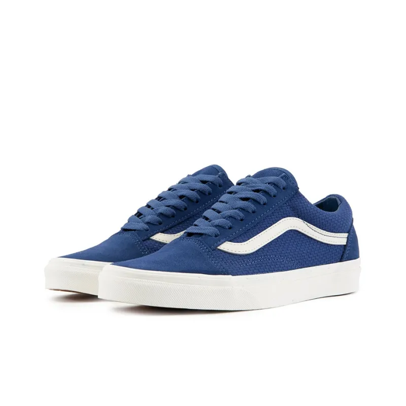 Old Skool Vans 'Woven Check True Navy'-2