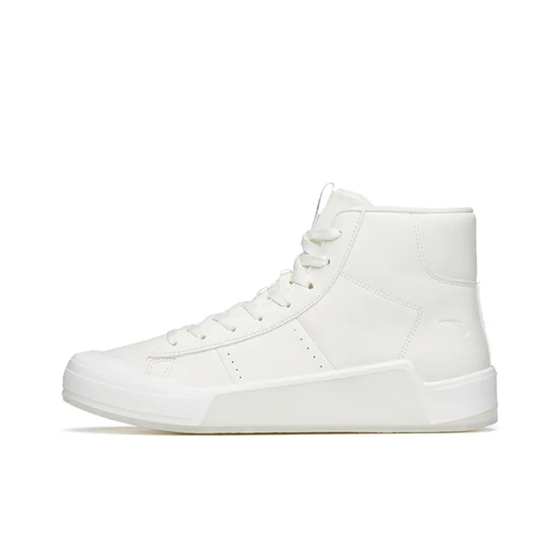 Anta Slip Resistant And Abrasion Resistant Coverage High Top Skateboard Shoes Men's-0