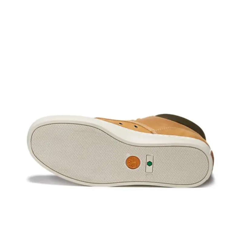 Timberland Skateboard Shoes Men Mid Top Yellow-3