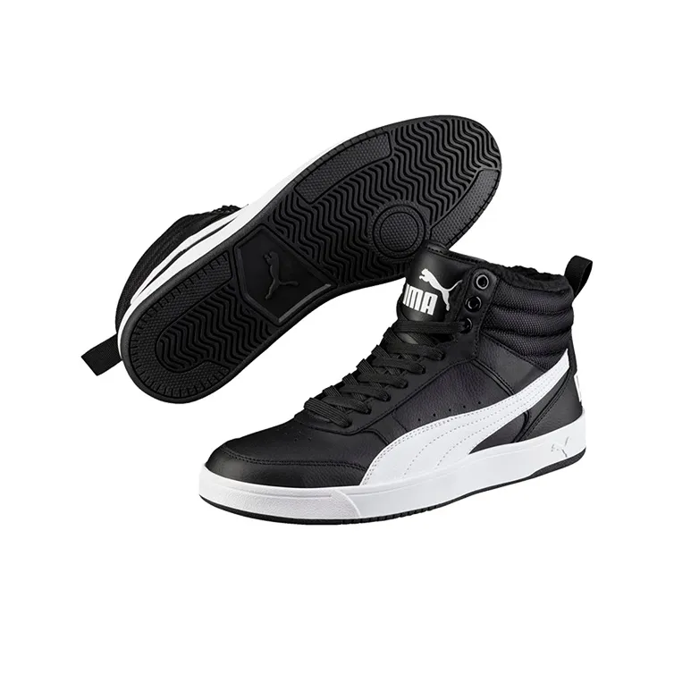 PUMA Rebound Street V2 Fur 'Black White' Women's-4