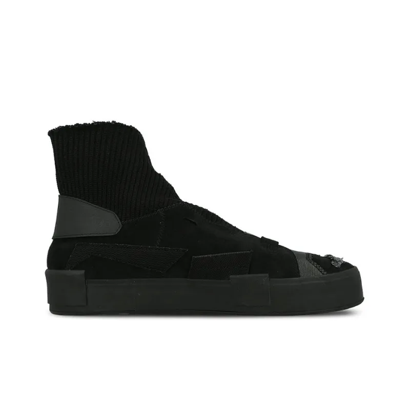 PUMA Platform Skateboard Shoes Men High-Top Black-1