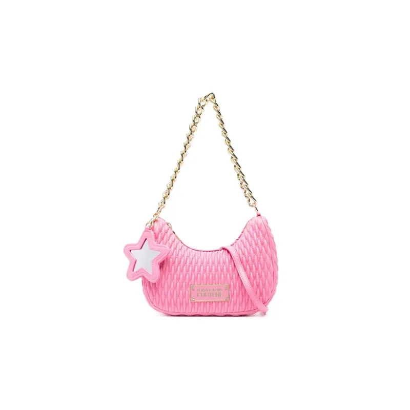 VERSACE JEANS COUTURE Polyurethane Handbag Shoulder Bag Crossbody Bag Women's Pink-0