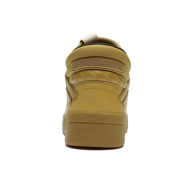 LiNing Superwave Anti Slip Wear Resistant Mid Top Skateboard Shoes Men's Mineral Yellow-3