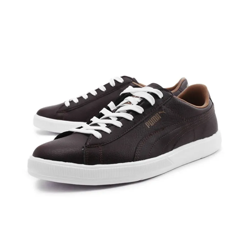 PUMA Archive Lite Low L Coverage Lightweight Breathable Low-Top Casual Skateboard Shoes Men's Dark Brown-2