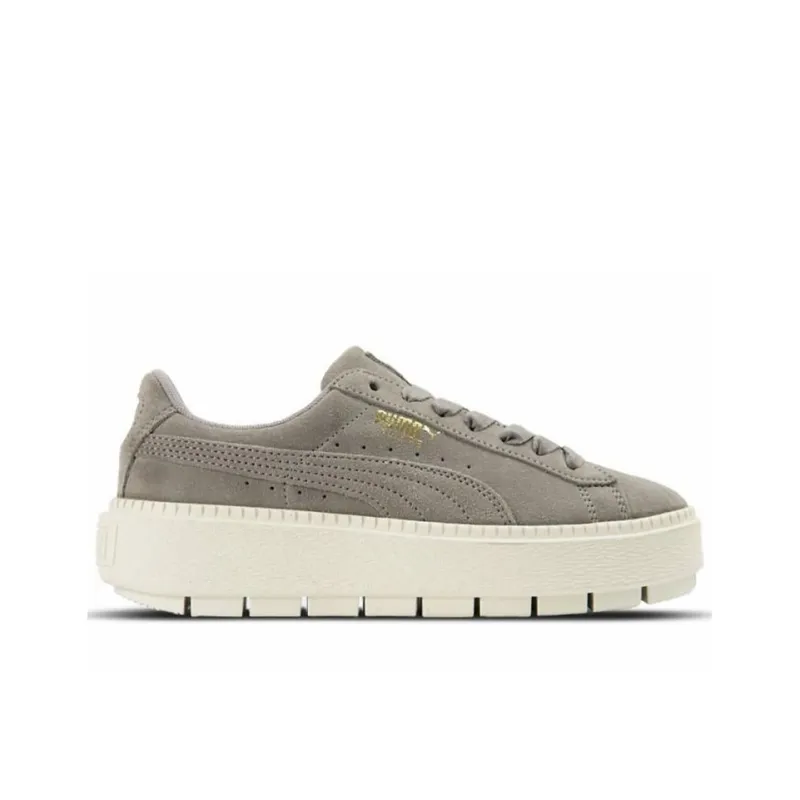 PUMA Platform Trace Low Tops Casual Skateboarding Shoes Green Women's-1