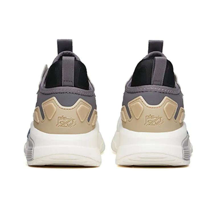 Anta Rejecting Mediocrity Anti-Slip And Wear-Resistant Breathable Low-Top Skateboard Shoes Men's Ivory White-3
