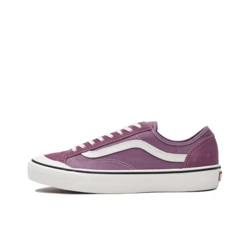 Vans Style 36 Skateboard Shoes Unisex Low-Top Purple/White