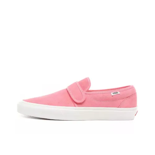 Vans Slip-on Skateboard Shoes Unisex Low-Top Pink/White