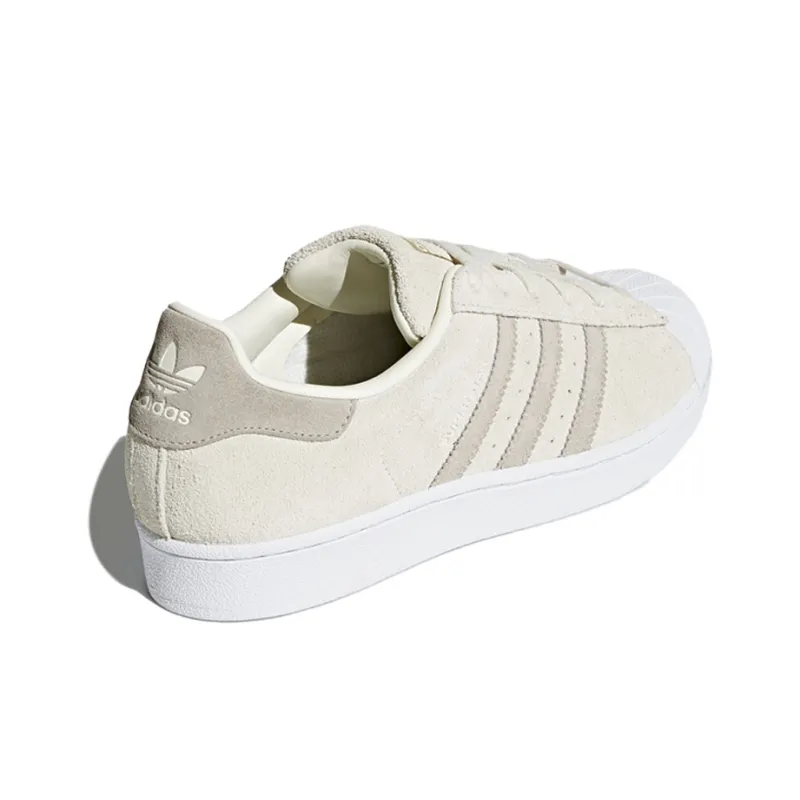 Adidas Originals Superstar Series Skateboard Shoes Women's Low-Top Beige-3